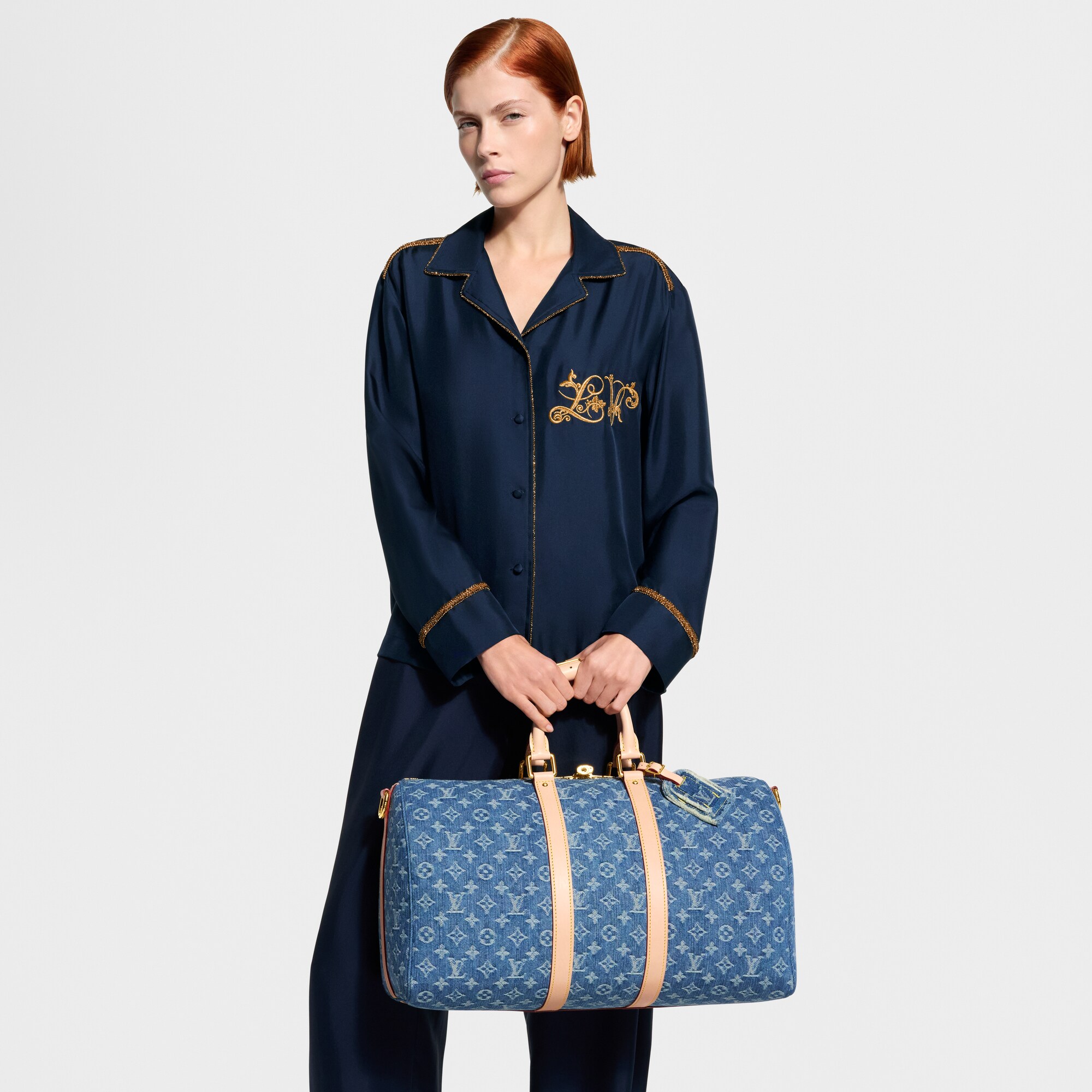 Keepall 45 Bag - Luxury Other Monogram Canvas Blue | LOUIS VUITTON